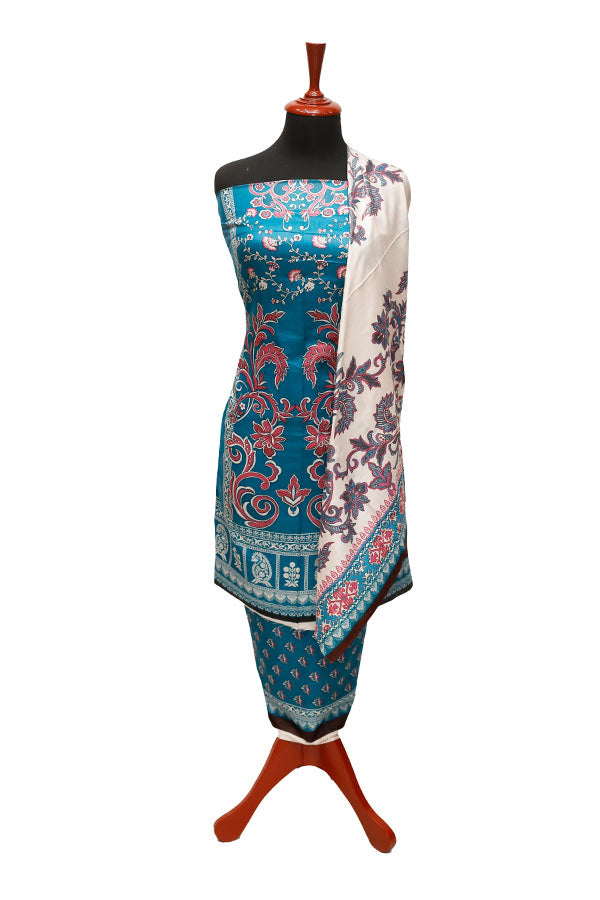 Three Star Print Lawn`22 D#942 D Green