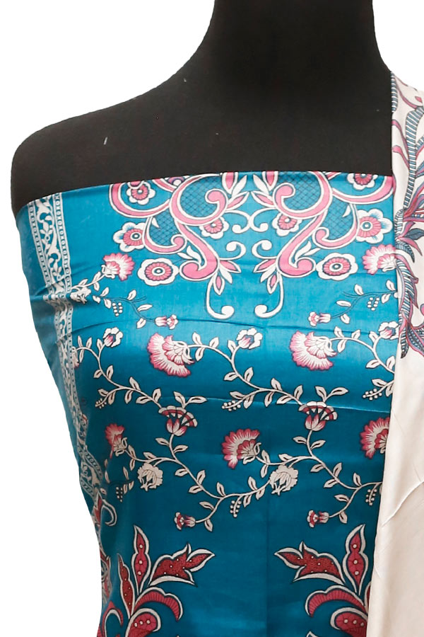 Three Star Print Lawn`22 D#942 D Green