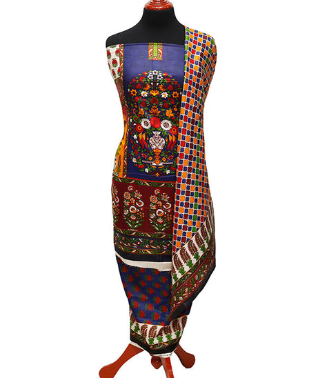Three Star Print Lawn`22 D#943 Blue