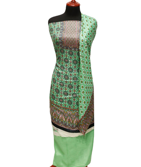 Three Star Print Lawn`22 D#946 Green