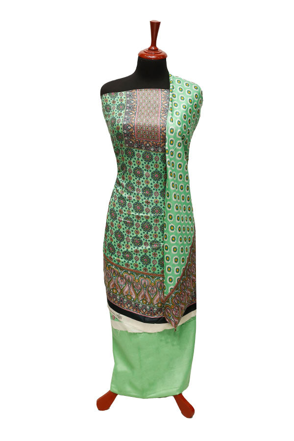 Three Star Print Lawn`22 D#946 Green
