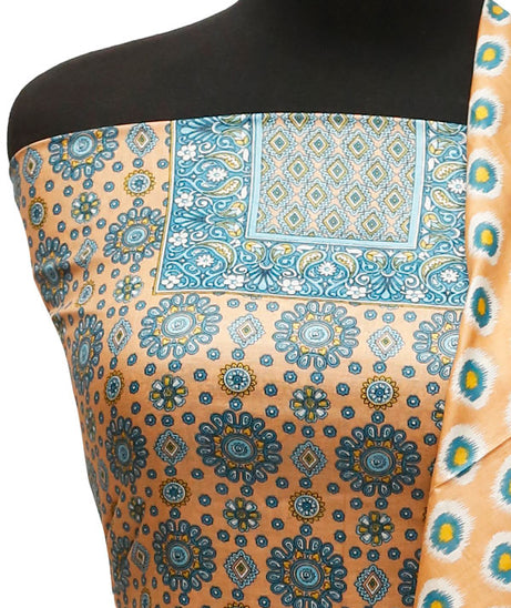 Three Star Print Lawn`22 D#946 Peach