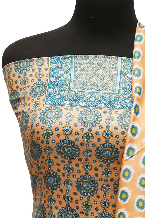Three Star Print Lawn`22 D#946 Peach