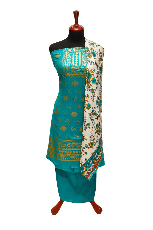 Three Star Print Lawn`22 D#947 Green