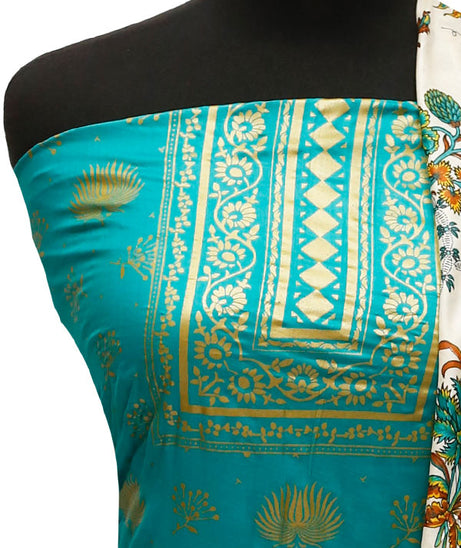 Three Star Print Lawn`22 D#947 Green