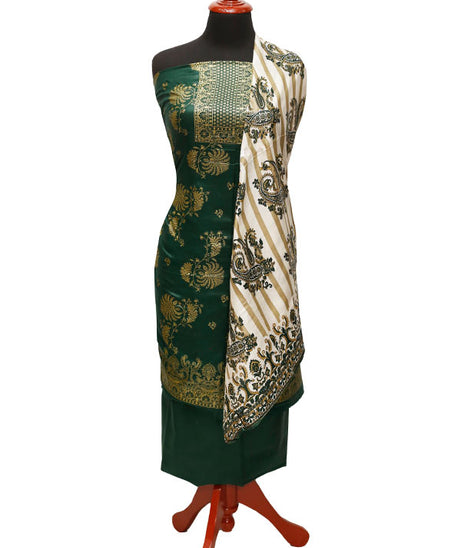 Three Star Print Lawn`22 D#948 D Green