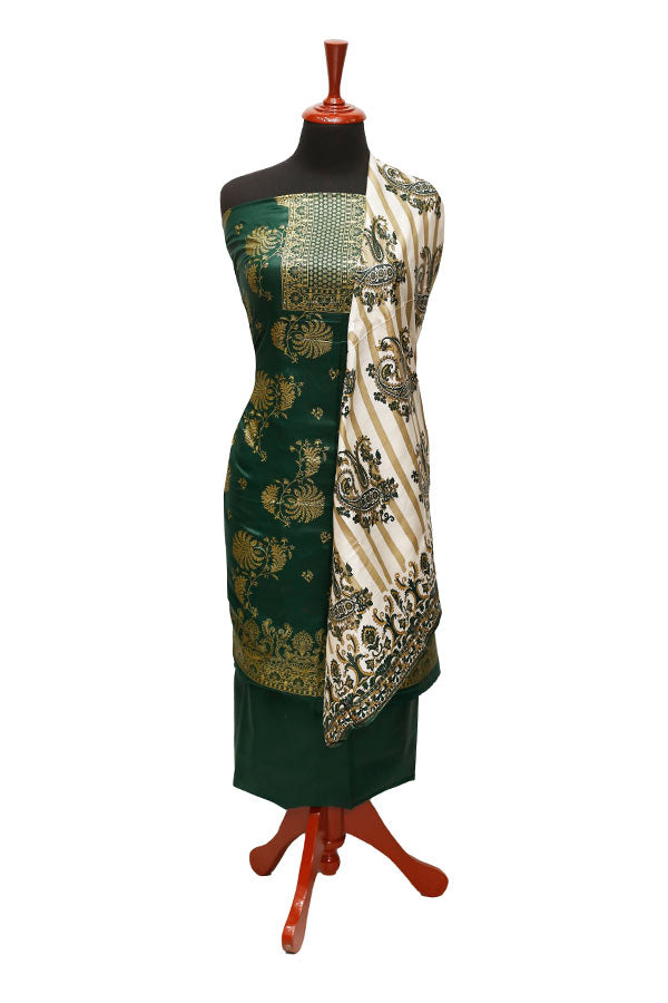 Three Star Print Lawn`22 D#948 D Green