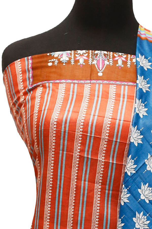 Three Star Print Lawn`22 D#949 Red