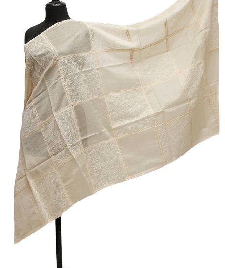 Tissue Emb Dupatta D#1-C