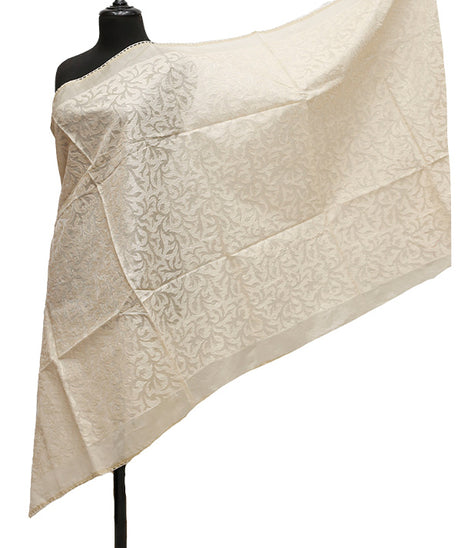 Tissue Emb Dupatta D#1-E