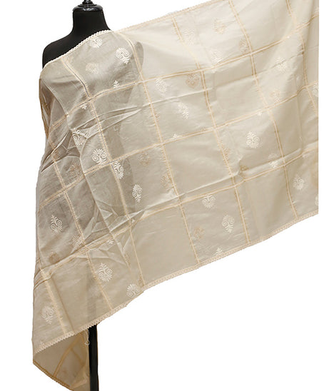 Tissue Emb Dupatta D#2-A