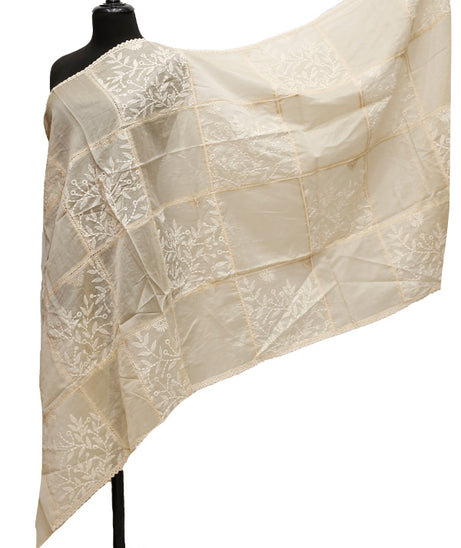 Tissue Emb Dupatta D#2-B