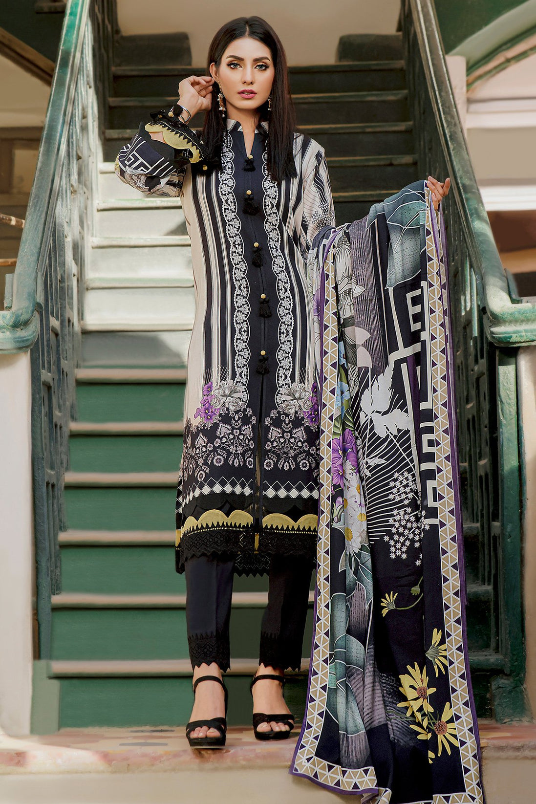 Urbane Print Linen`21 D#19870