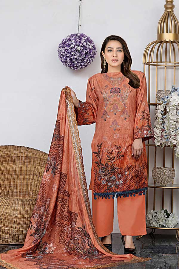 Umeesha Umer Emb Lawn'23 Vol#8 D#6