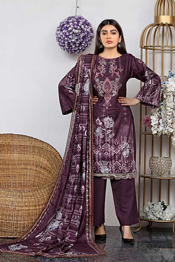 Umeesha Umer Emb Lawn'23 Vol#8 D#7