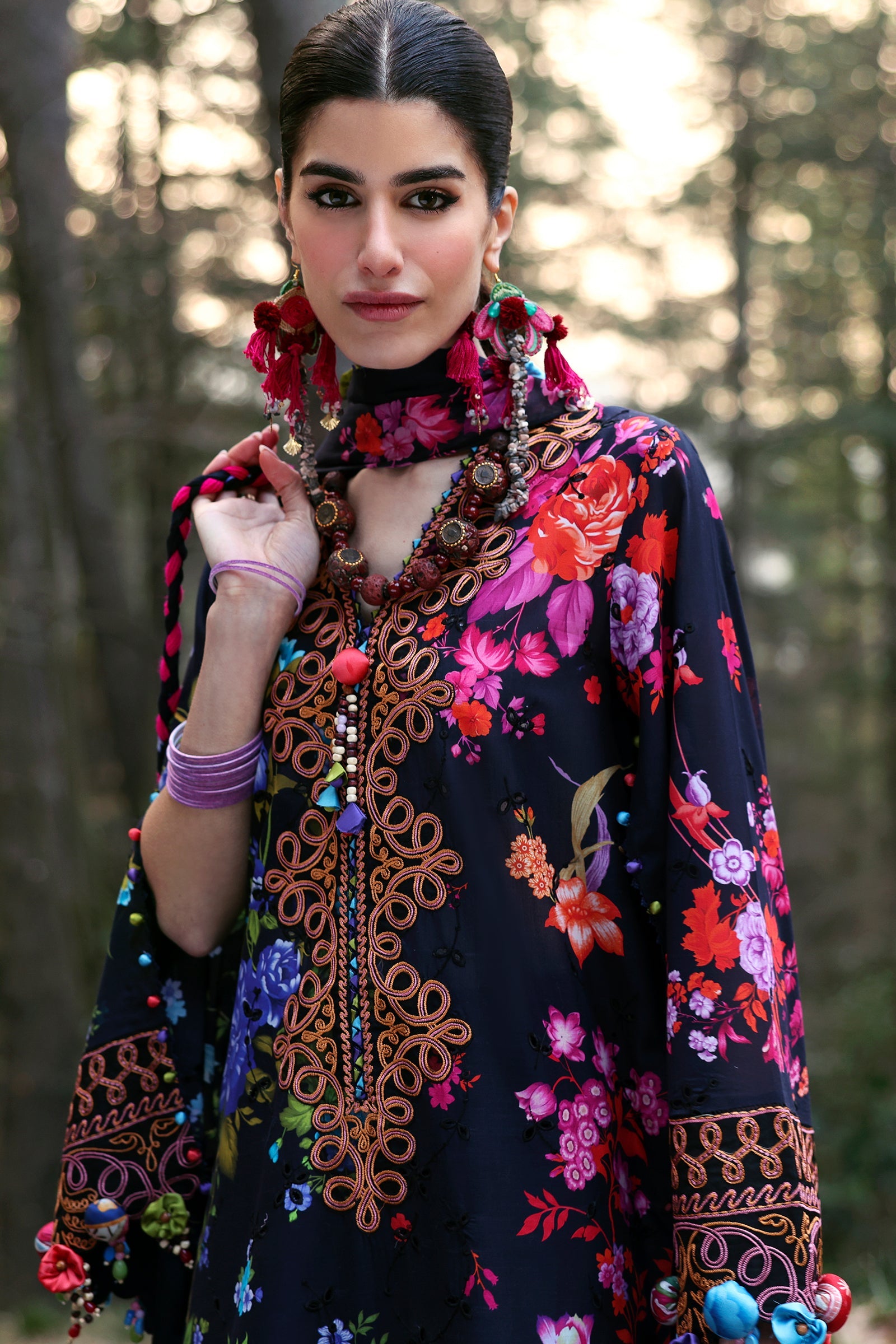 Zaha Neelum Unstitched Lawn`25 ZL#7-A