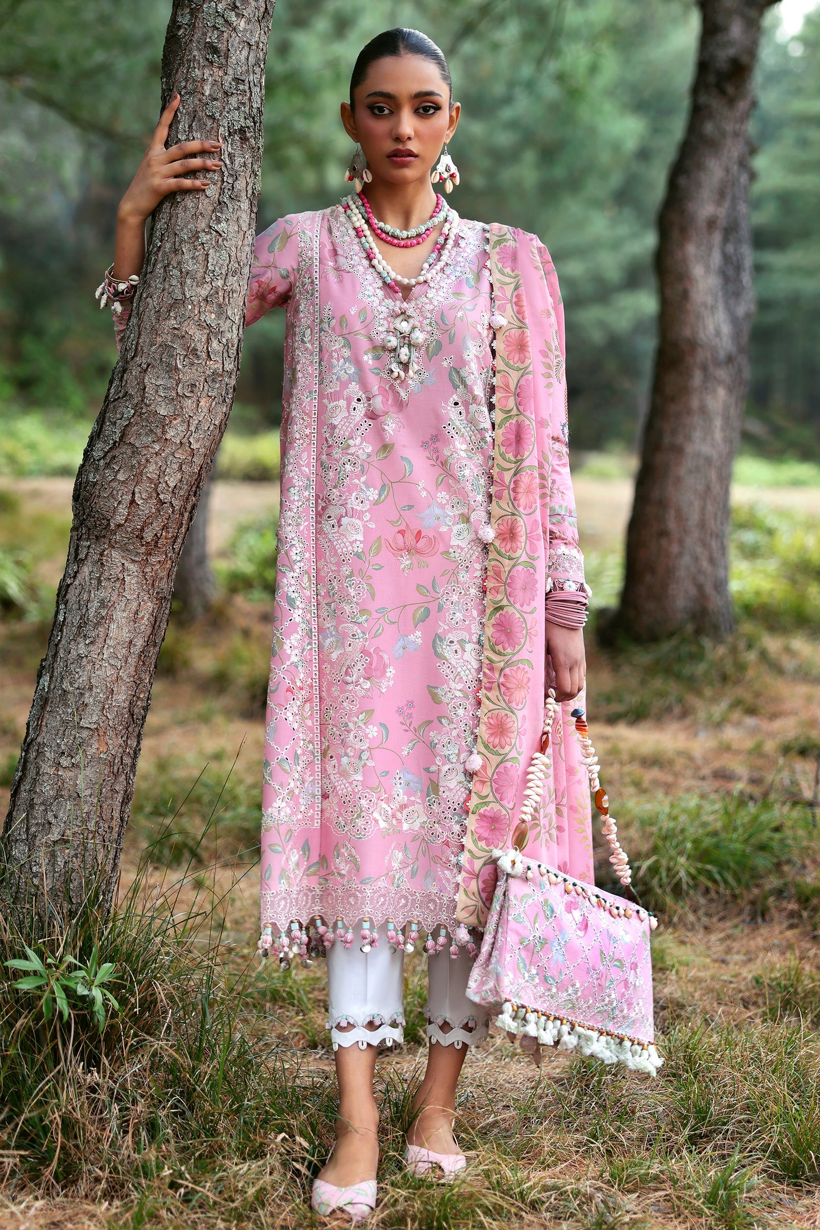 Zaha Neelum Unstitched Lawn`25 ZL#1-A