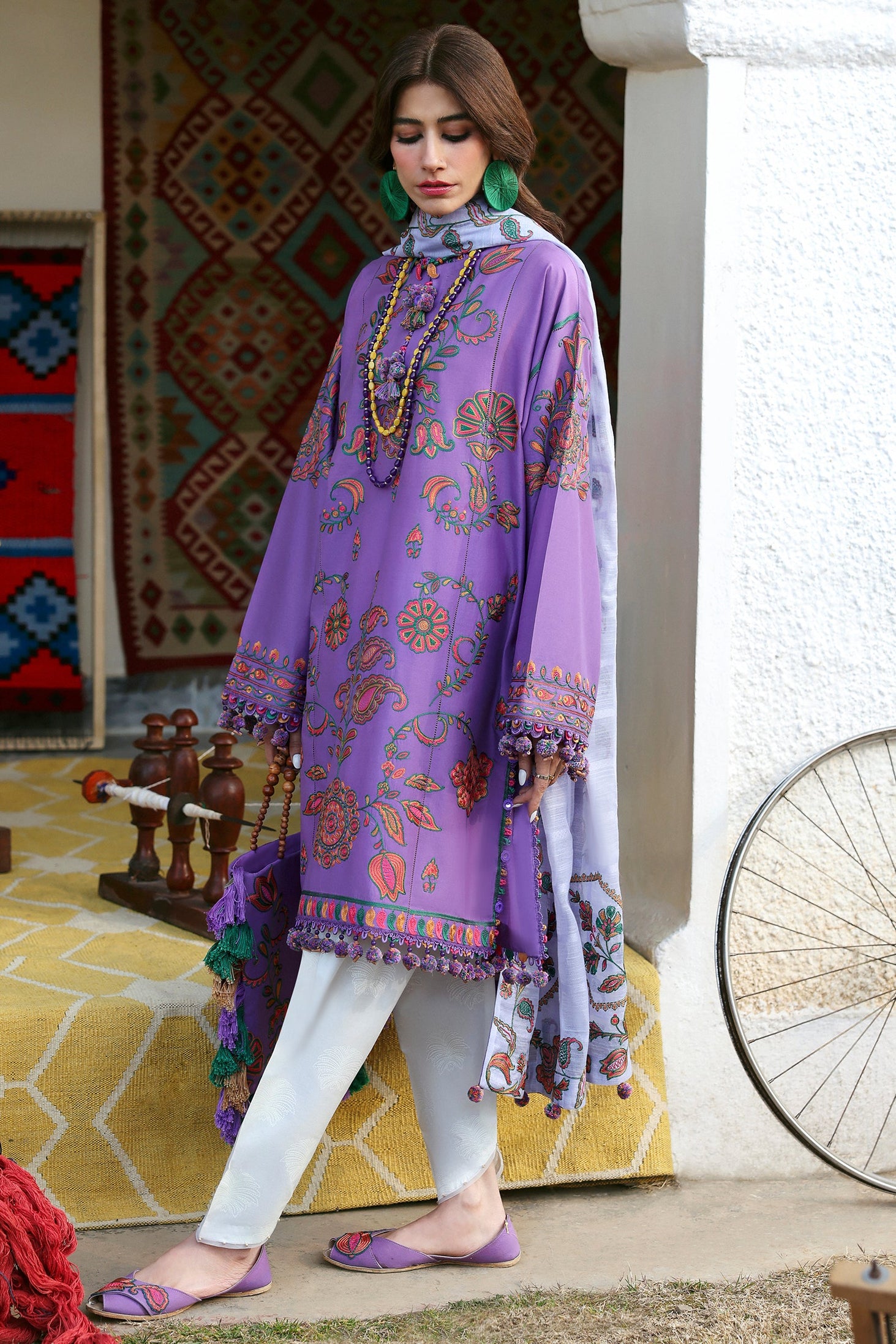 Zaha Neelum Unstitched Lawn`25 ZL#9-A