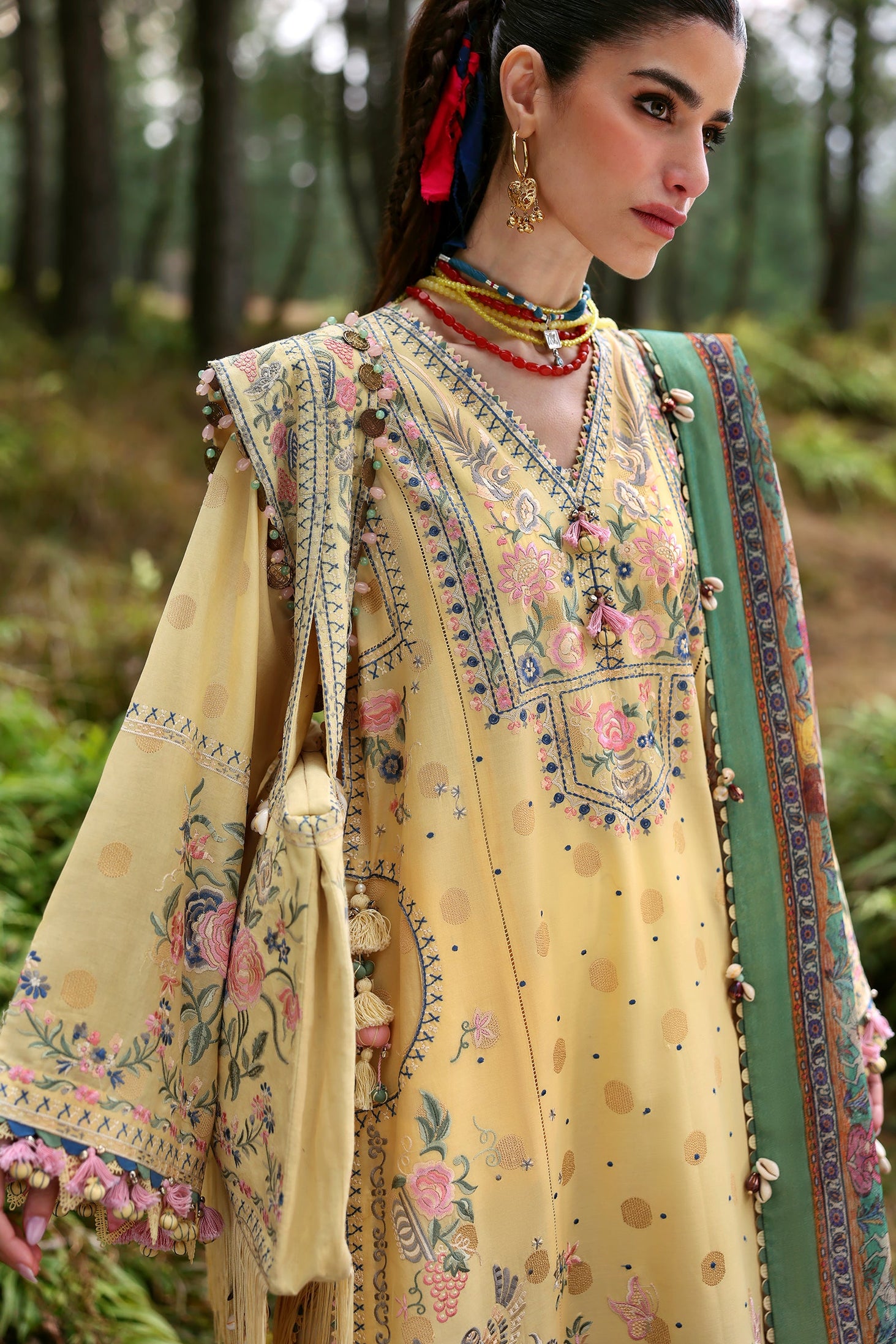 Zaha Neelum Unstitched Lawn`25 ZL#12-A