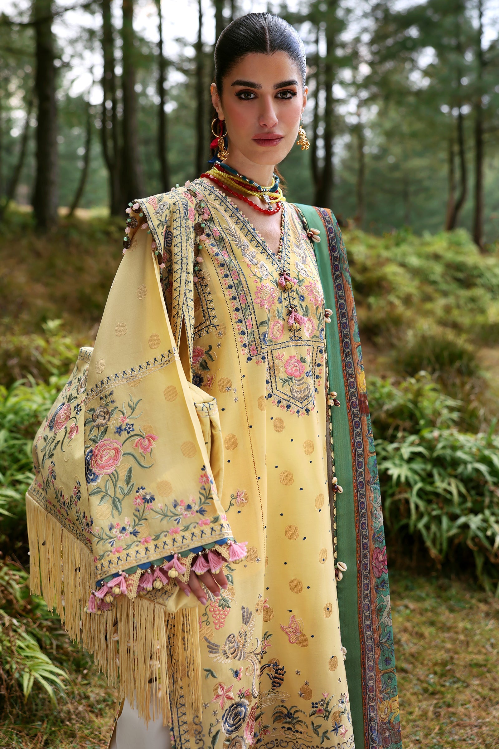 Zaha Neelum Unstitched Lawn`25 ZL#12-A