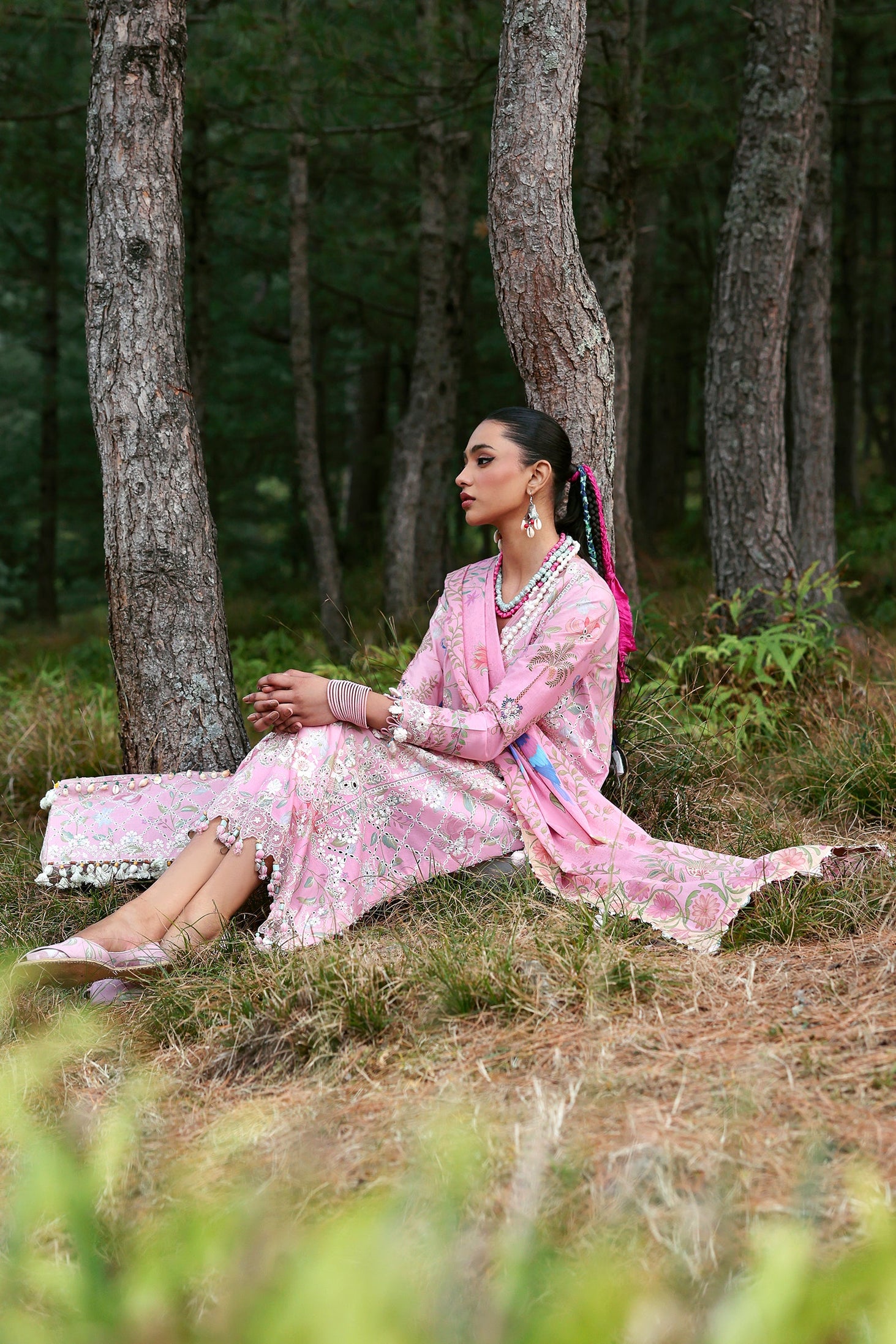 Zaha Neelum Unstitched Lawn`25 ZL#1-A