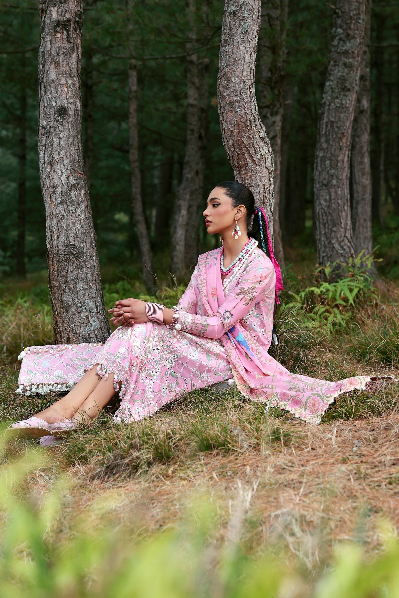 Zaha Neelum Unstitched Lawn`25 ZL#1-A