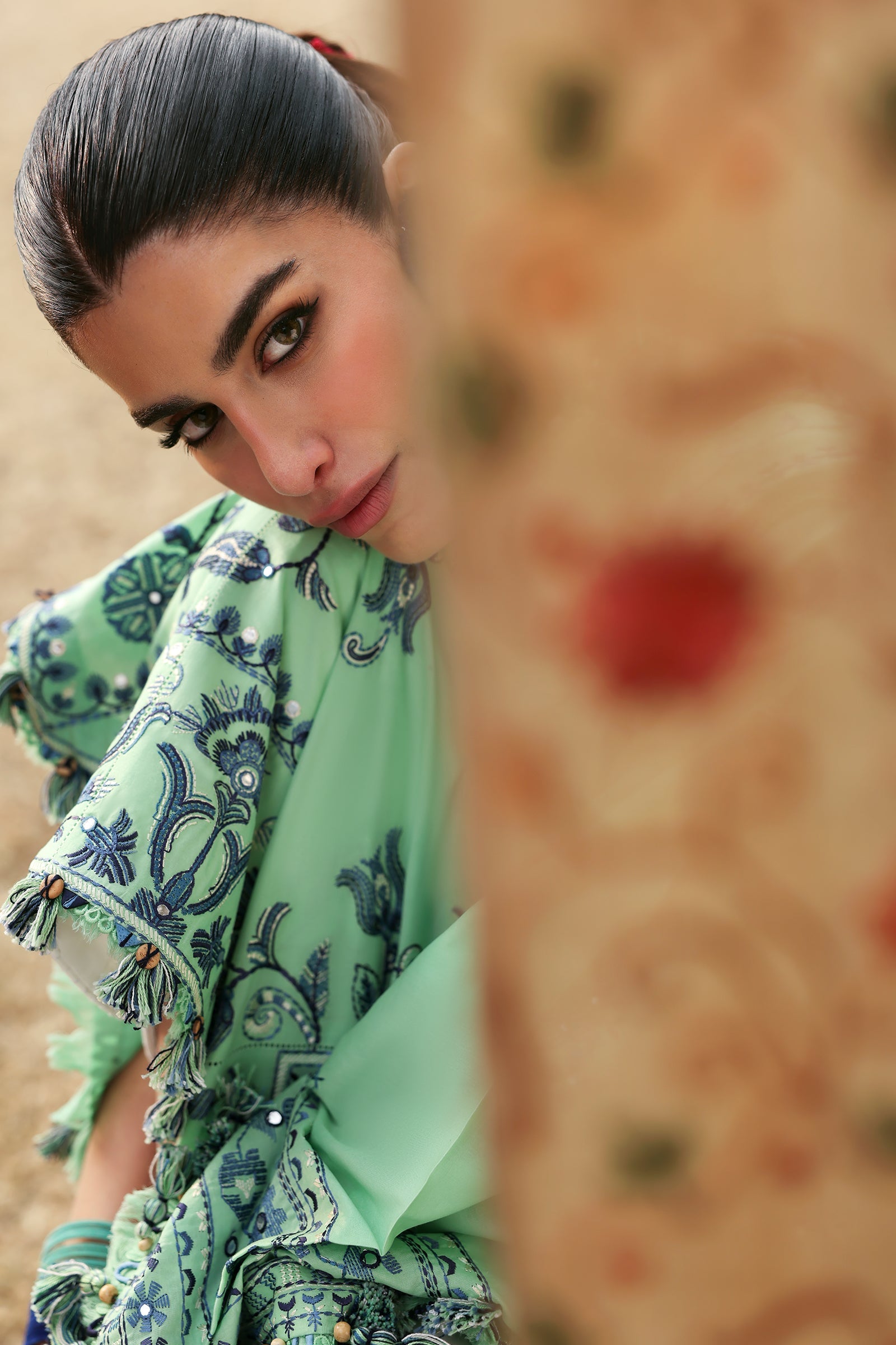Zaha Neelum Unstitched Lawn`25 ZL#10-A