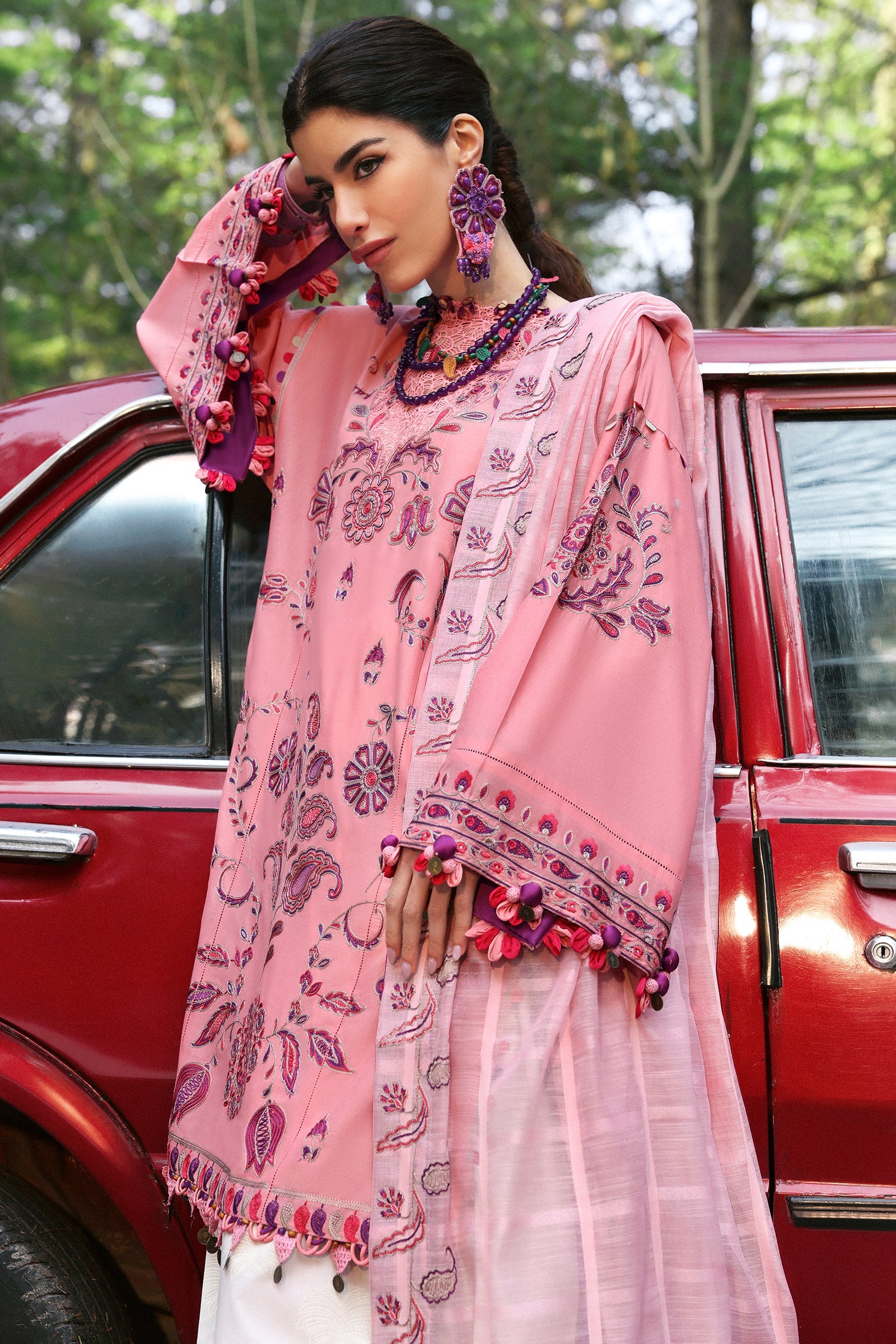 Zaha Neelum Unstitched Lawn`25 ZL#9-B