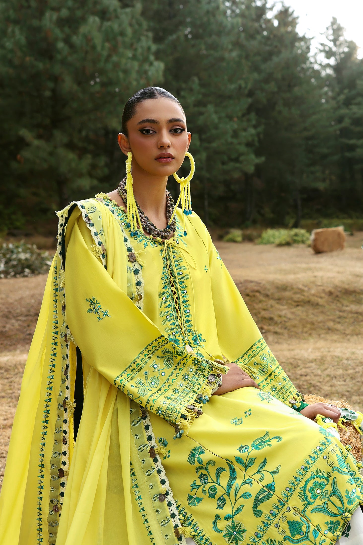 Zaha Neelum Unstitched Lawn`25 ZL#10-B