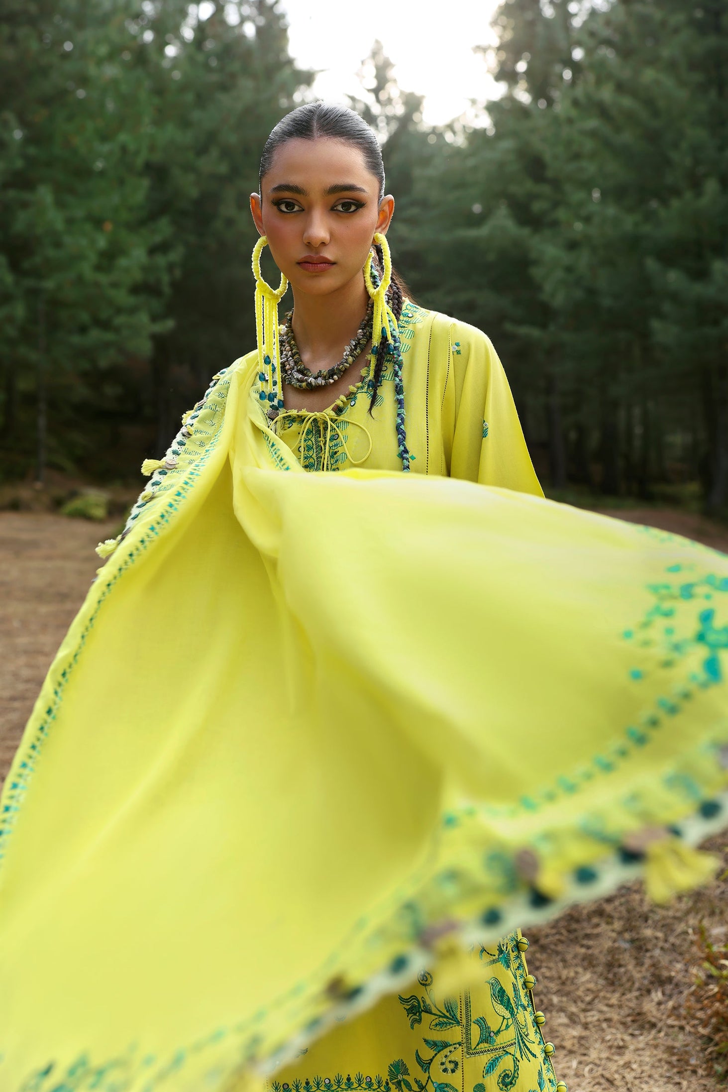 Zaha Neelum Unstitched Lawn`25 ZL#10-B