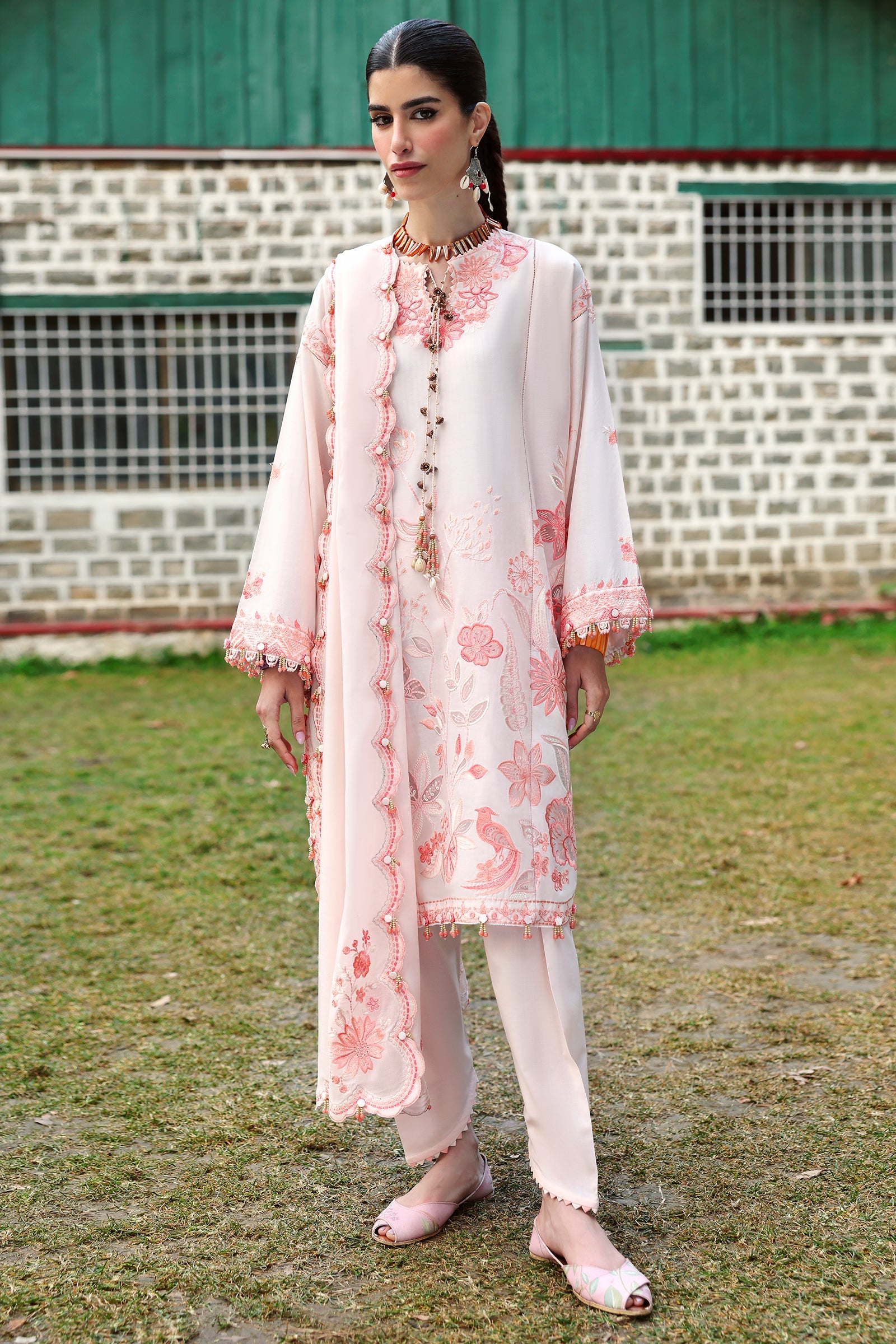 Zaha Neelum Unstitched Lawn`25 ZL#13-B