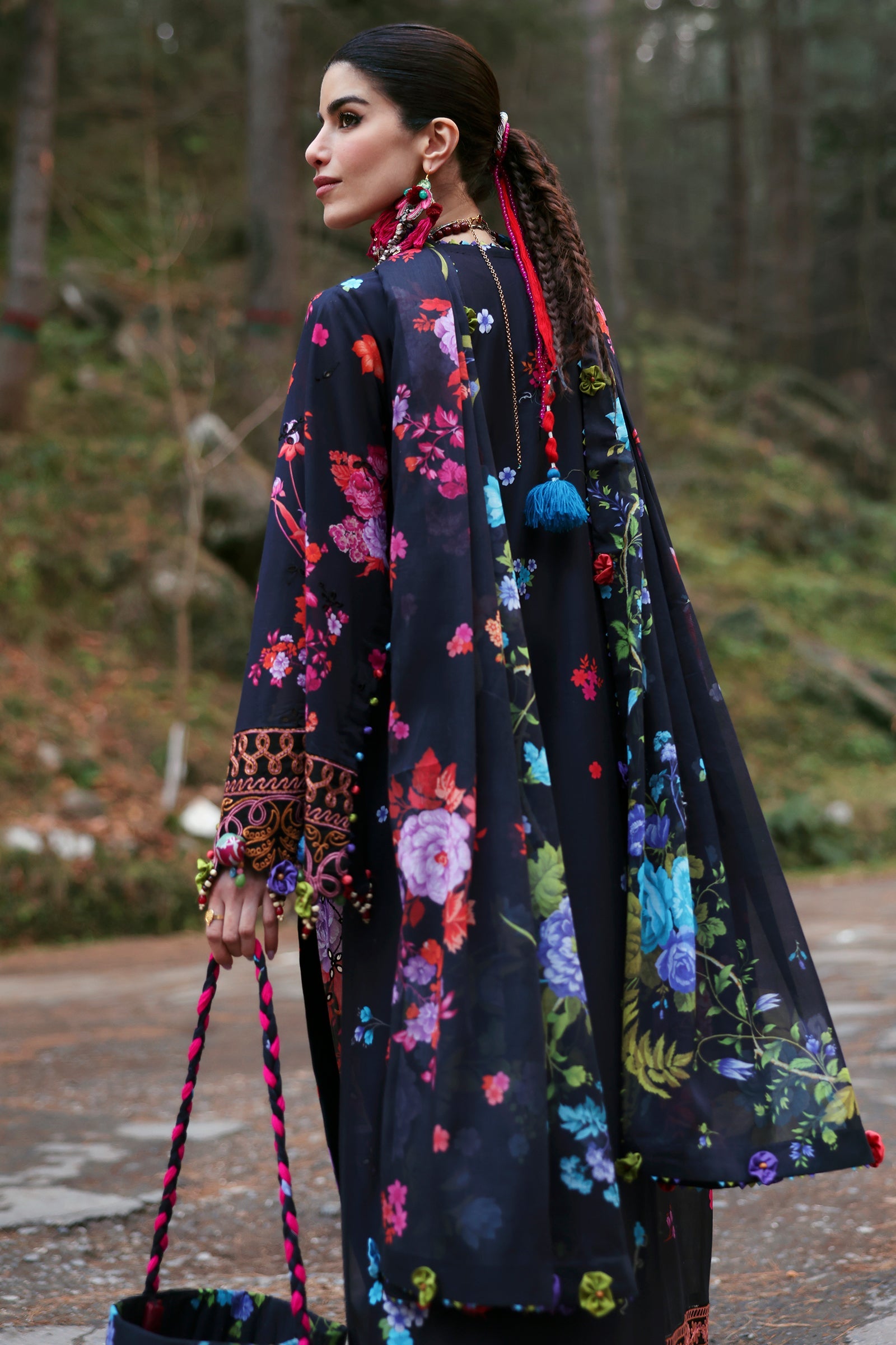 Zaha Neelum Unstitched Lawn`25 ZL#7-A