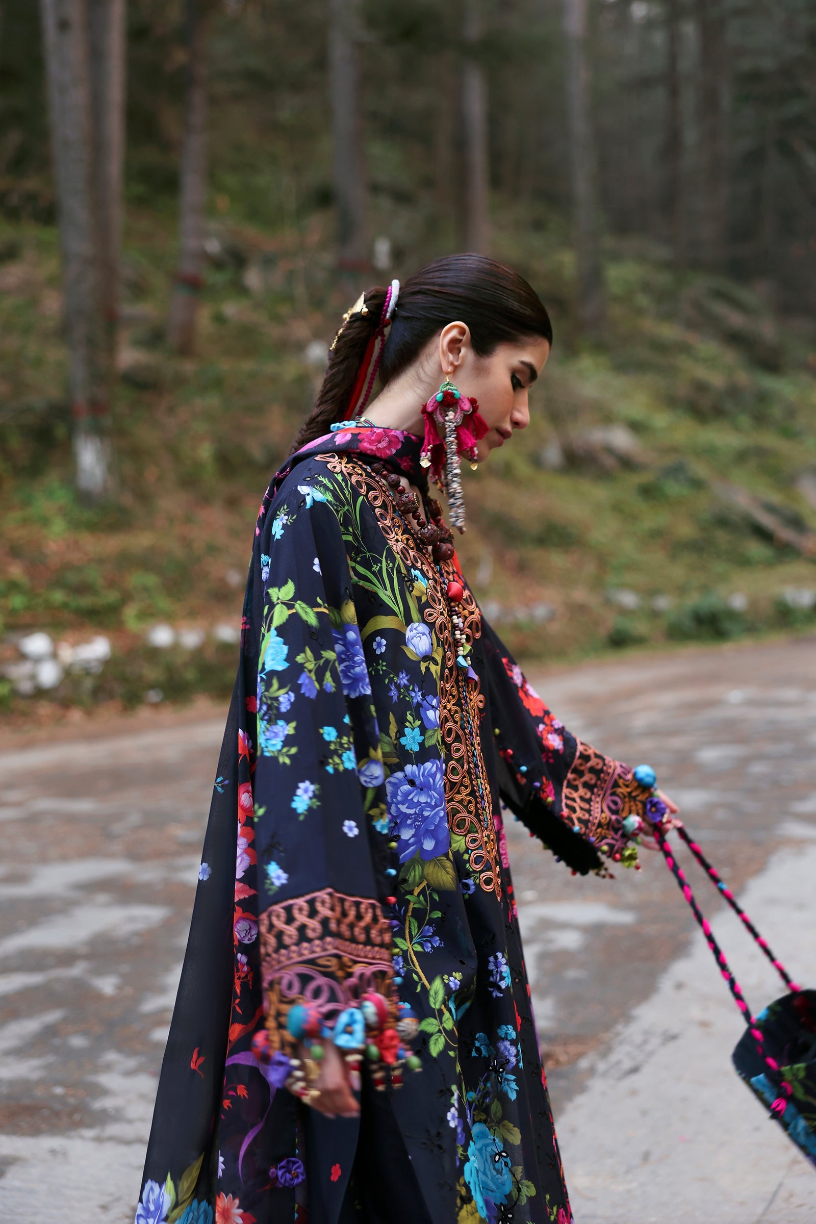 Zaha Neelum Unstitched Lawn`25 ZL#7-A