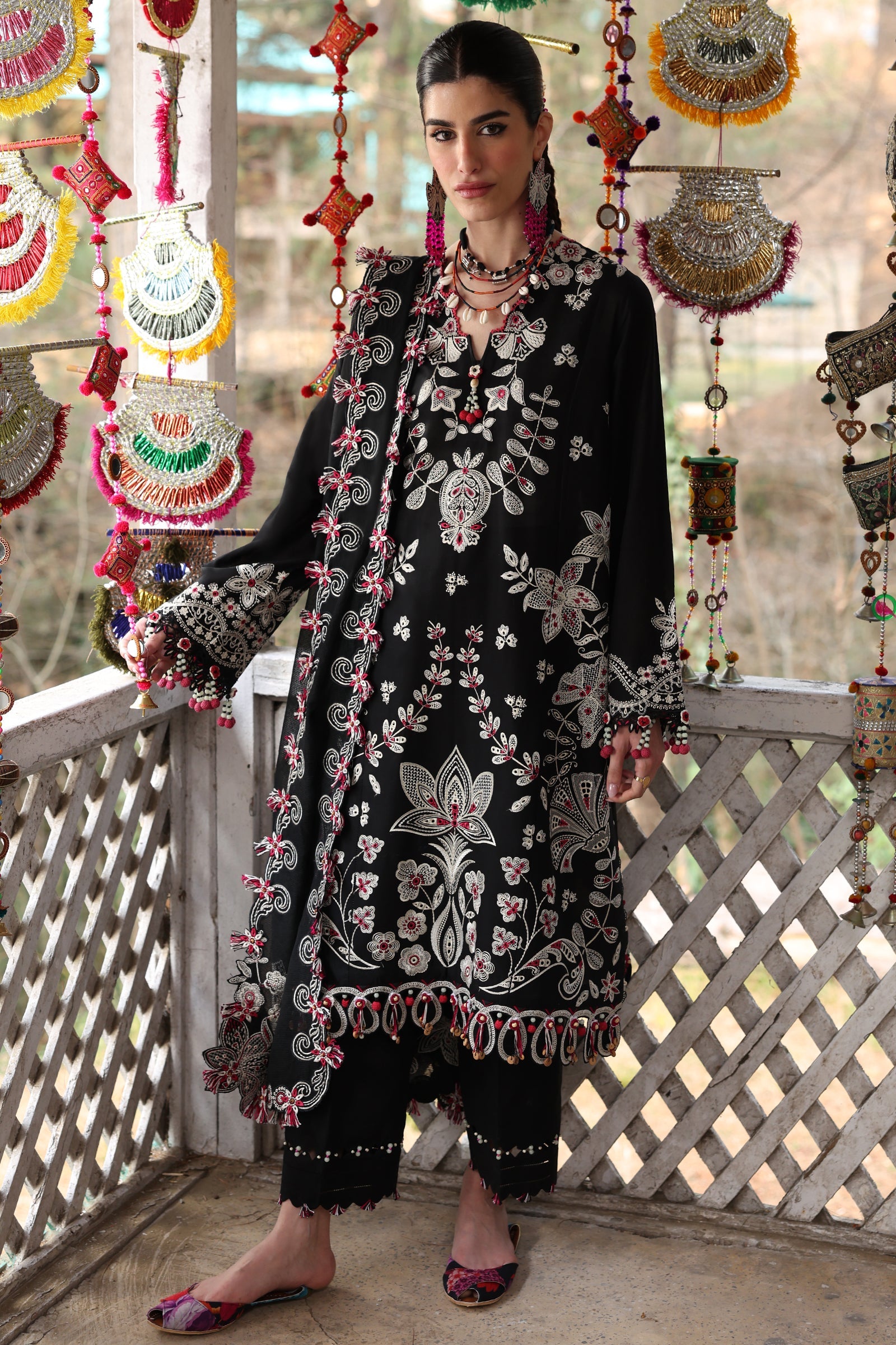 Zaha Neelum Unstitched Lawn`25 ZL#5-B