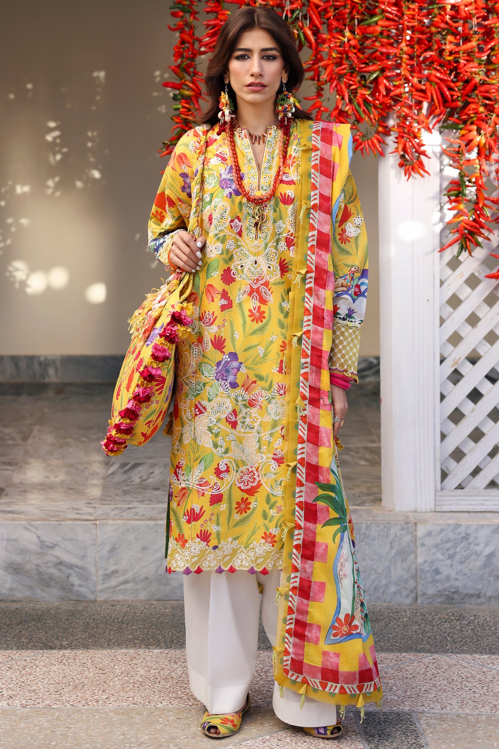 Zaha Neelum Unstitched Lawn`25 ZL#8-A