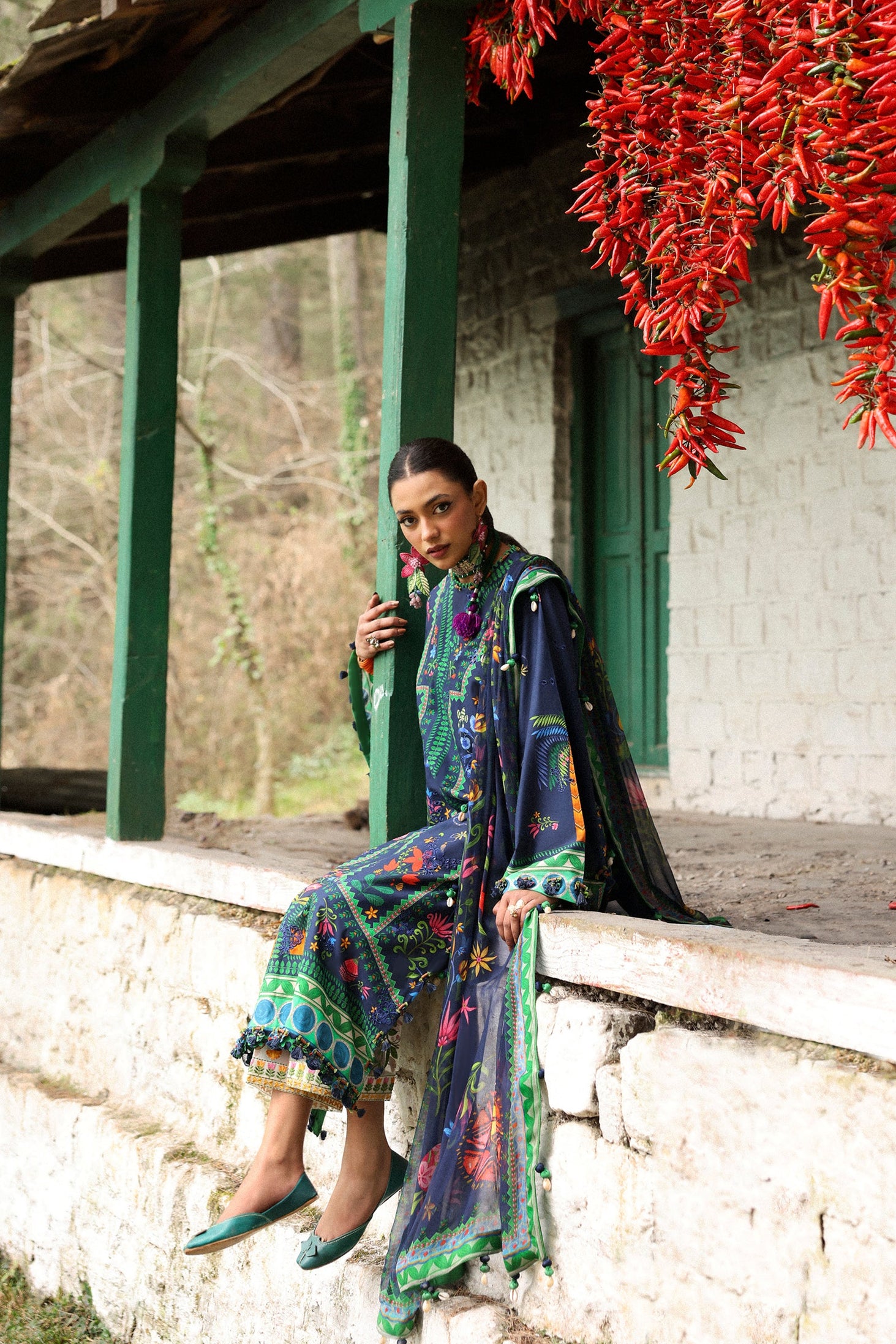 Zaha Neelum Unstitched Lawn`25 ZL#6-B