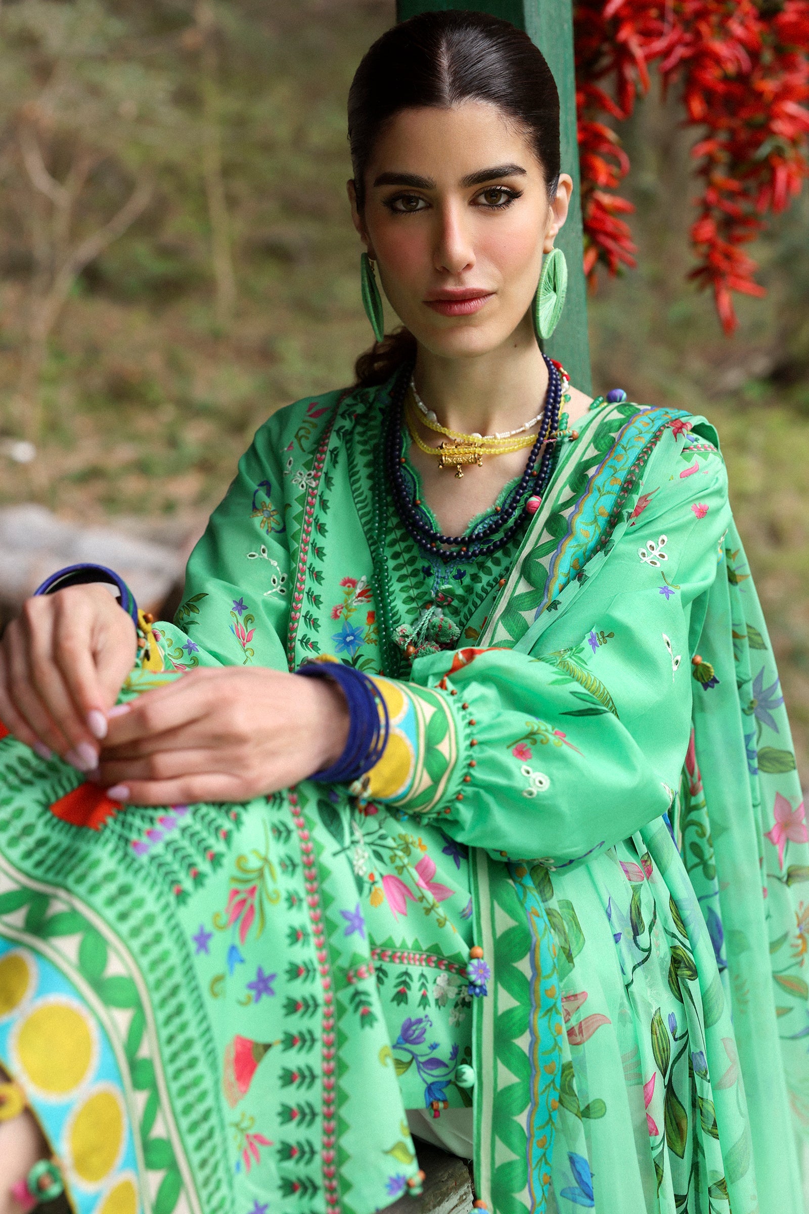 Zaha Neelum Unstitched Lawn`25 ZL#6-A