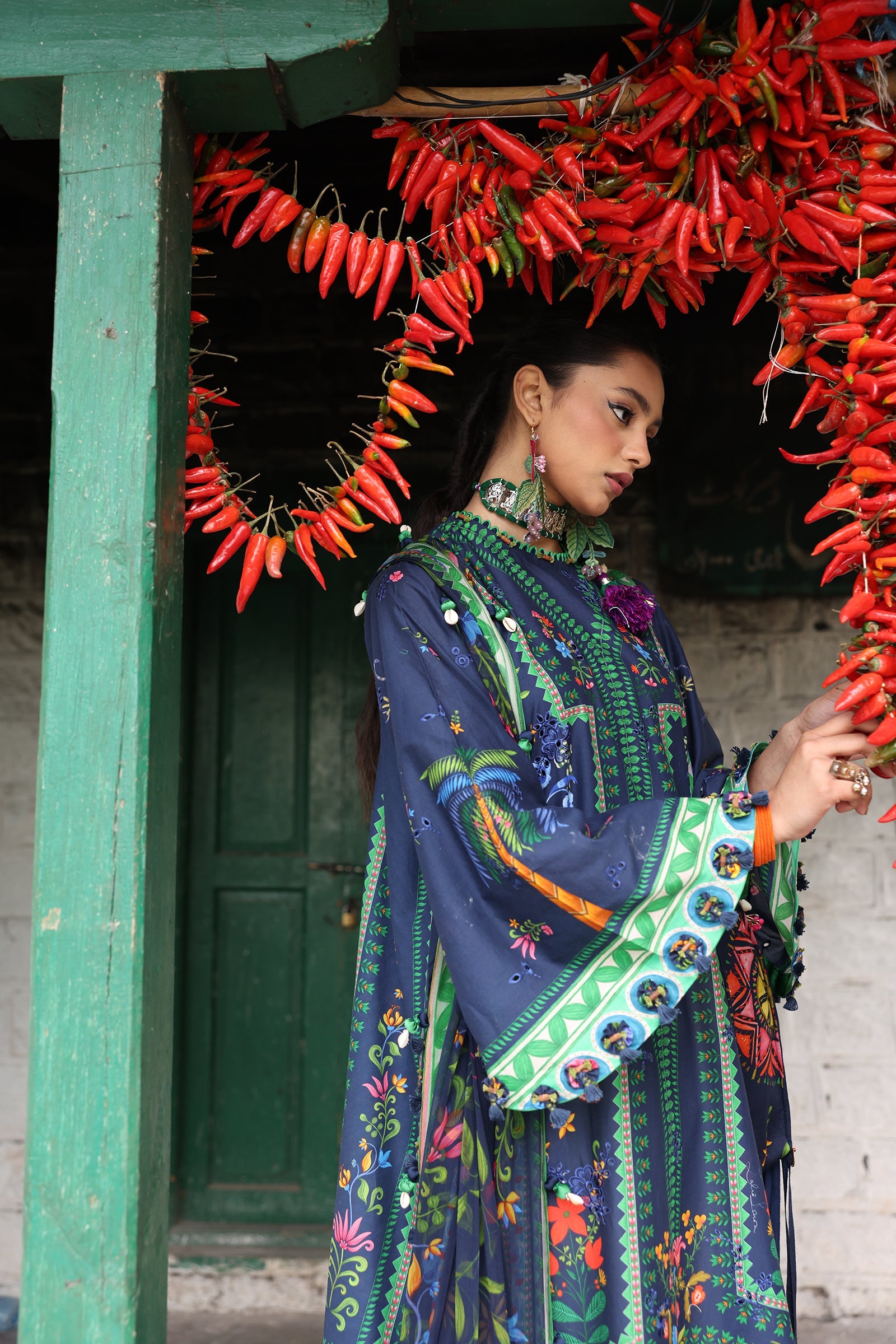 Zaha Neelum Unstitched Lawn`25 ZL#6-B