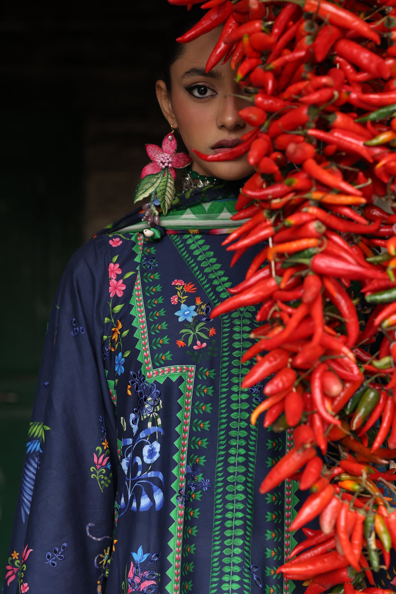 Zaha Neelum Unstitched Lawn`25 ZL#6-B