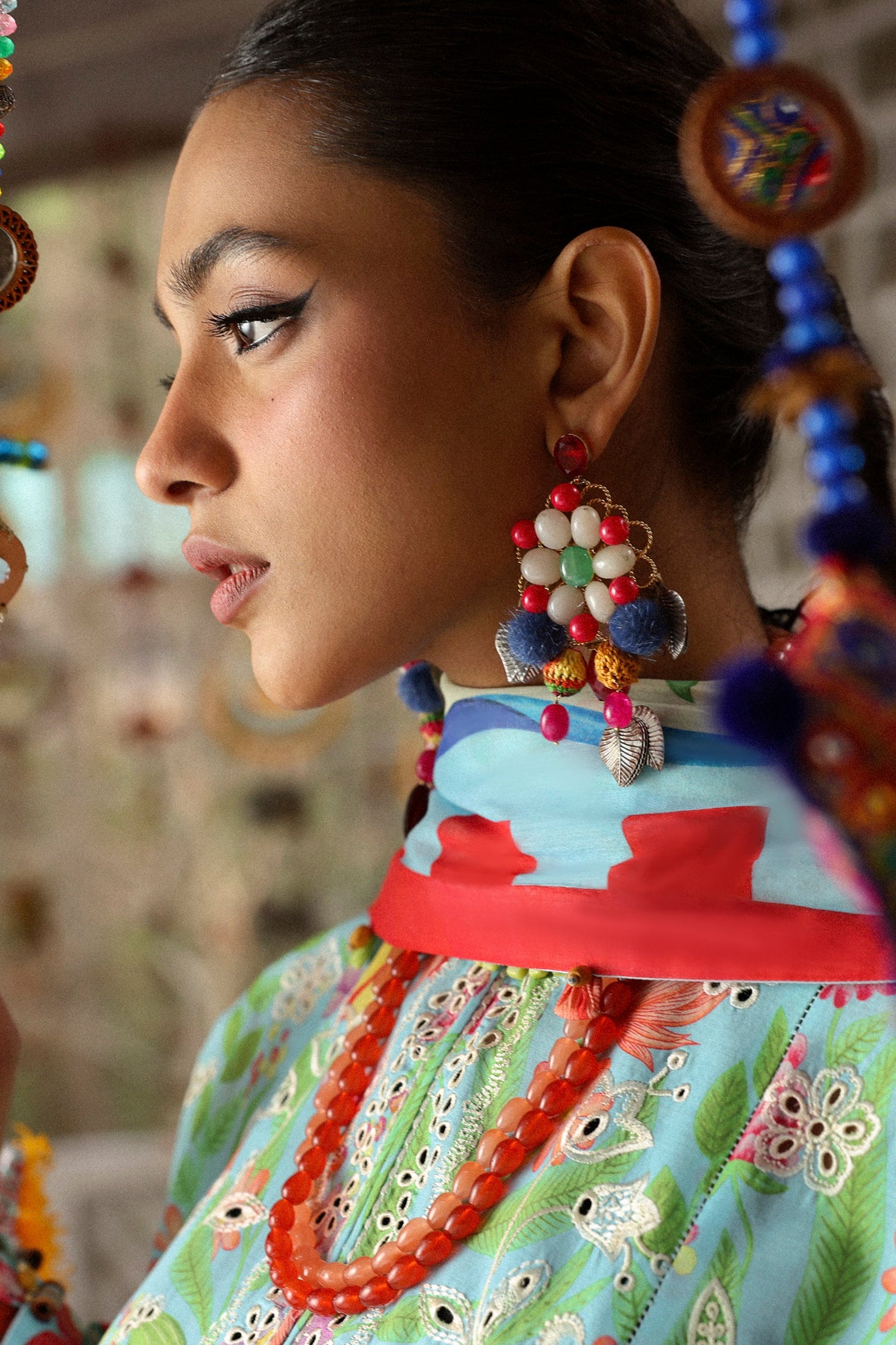 Zaha Neelum Unstitched Lawn`25 ZL#8-B