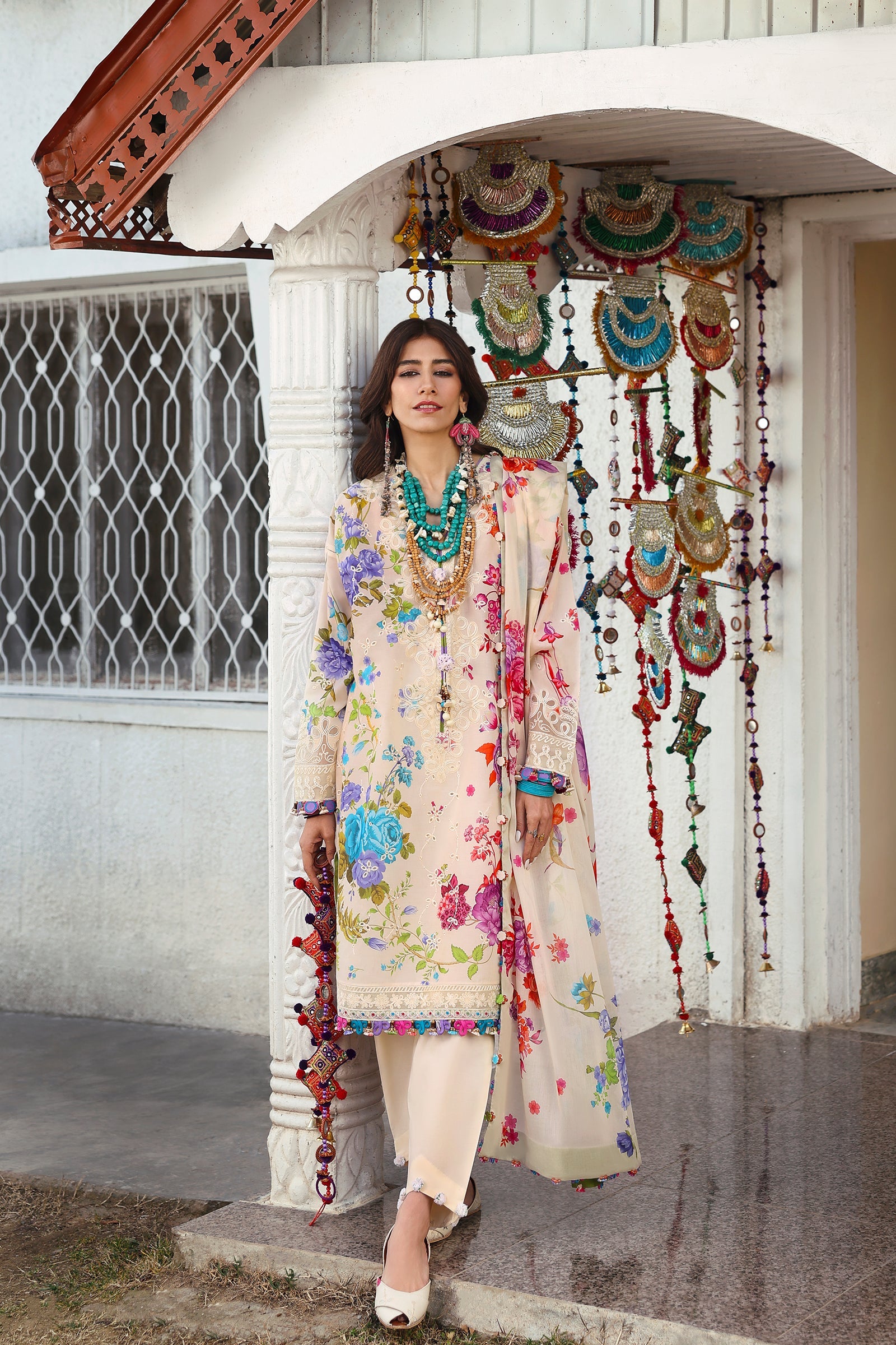 Zaha Neelum Unstitched Lawn`25 ZL#7-B