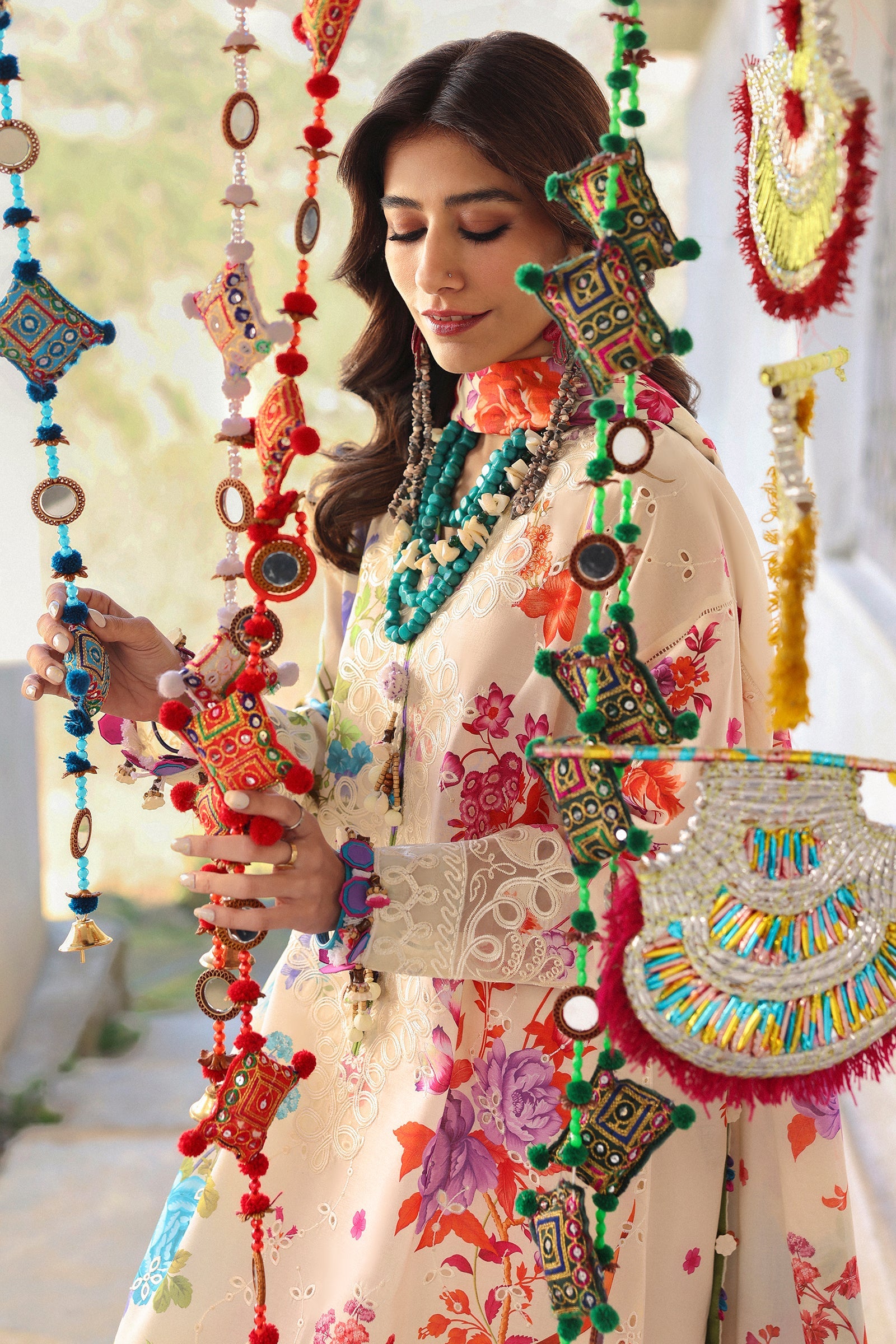 Zaha Neelum Unstitched Lawn`25 ZL#7-B