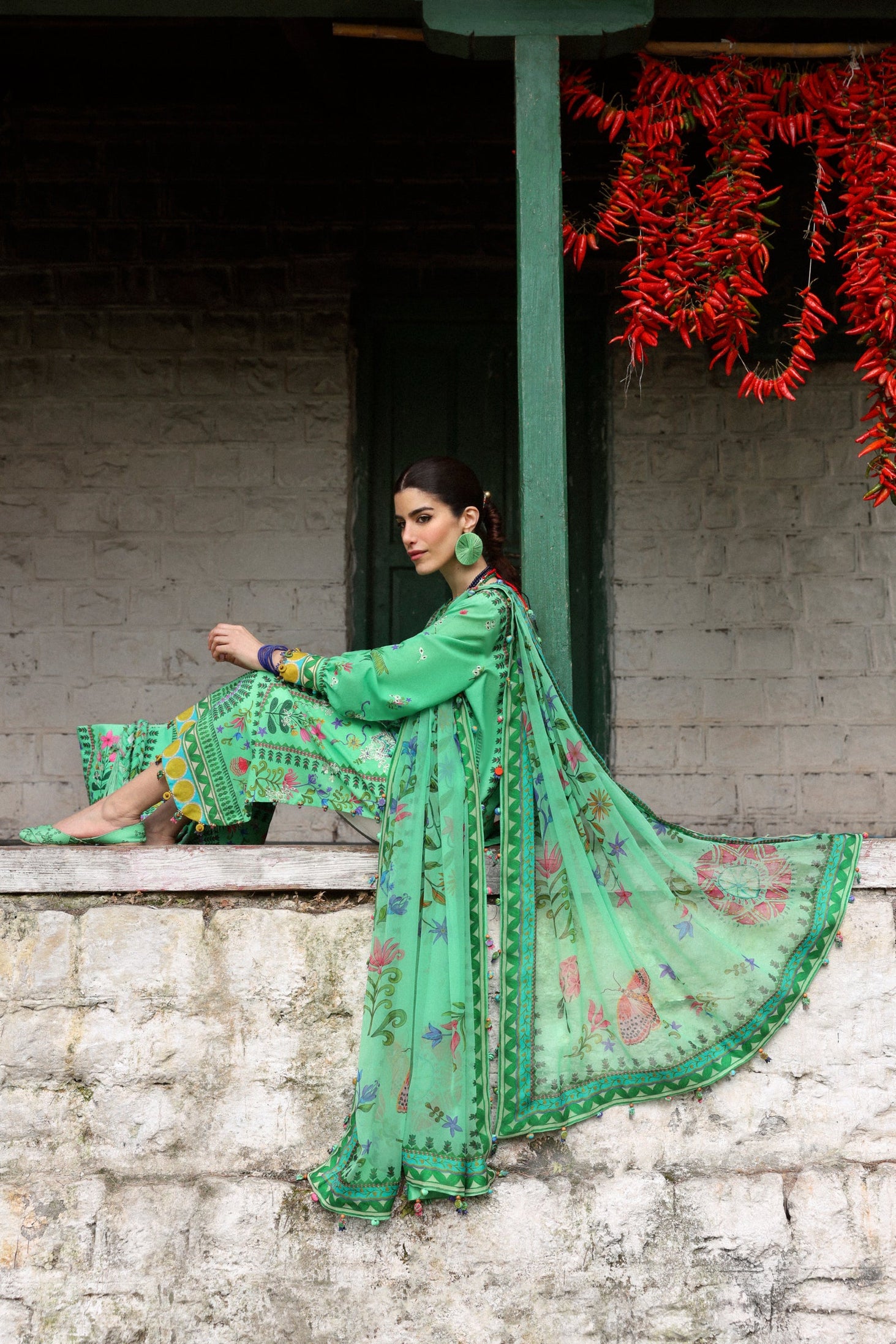 Zaha Neelum Unstitched Lawn`25 ZL#6-A