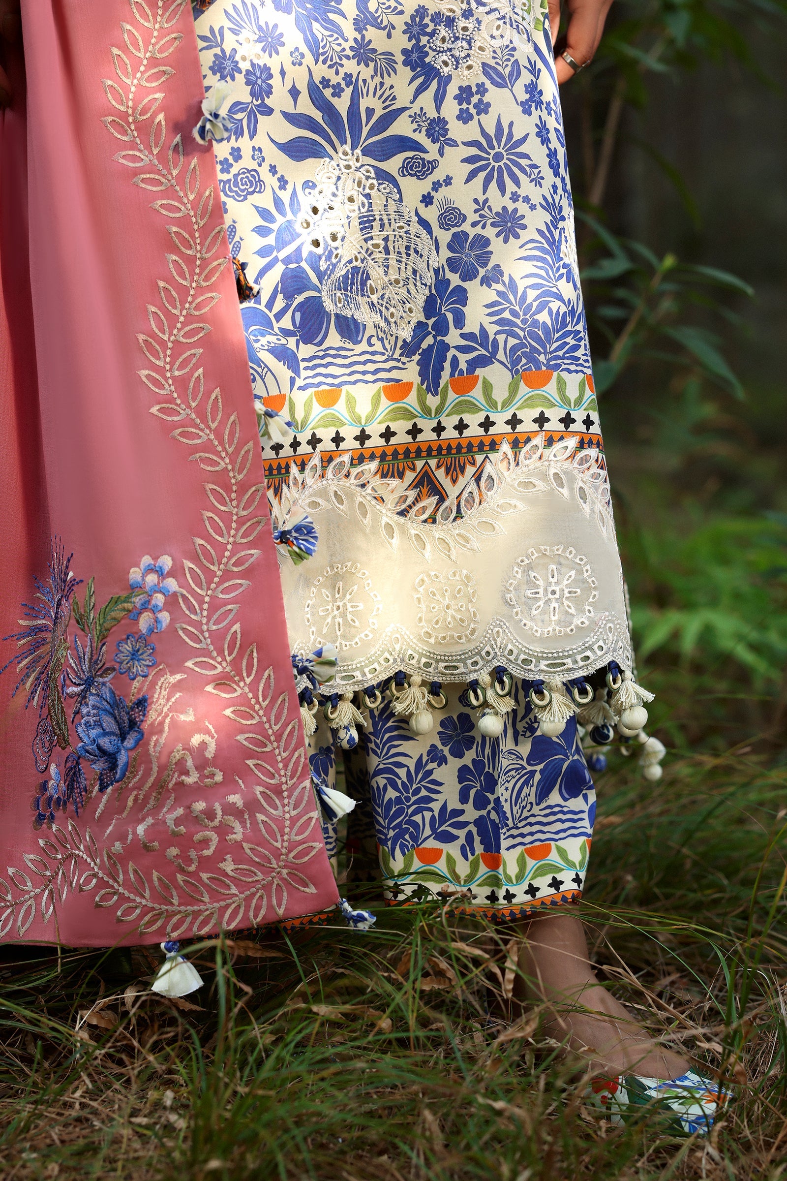 Zaha Neelum Unstitched Lawn`25 ZL#3-B