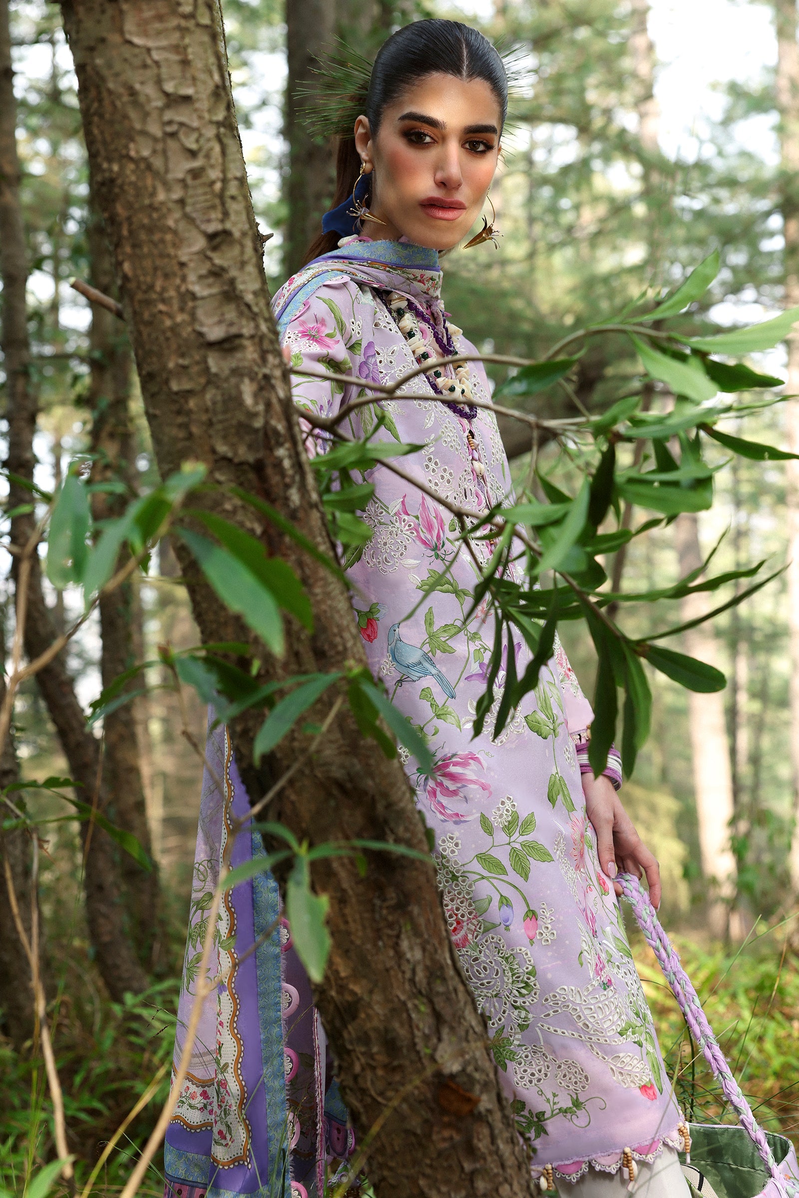 Zaha Neelum Unstitched Lawn`25 ZL#2-A