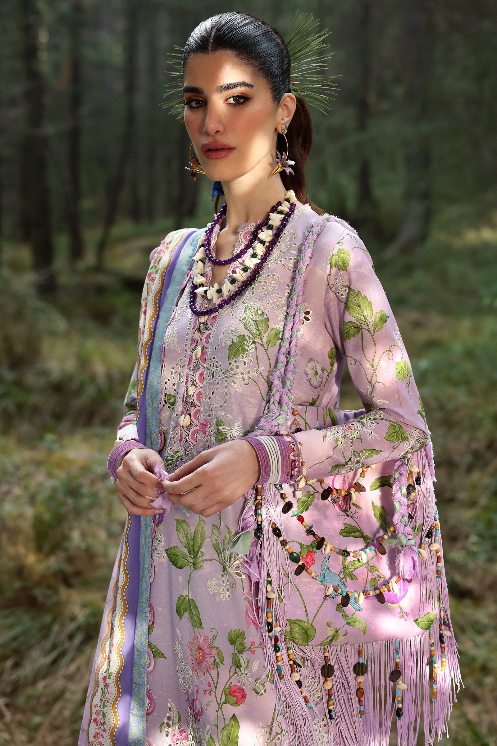 Zaha Neelum Unstitched Lawn`25 ZL#2-A