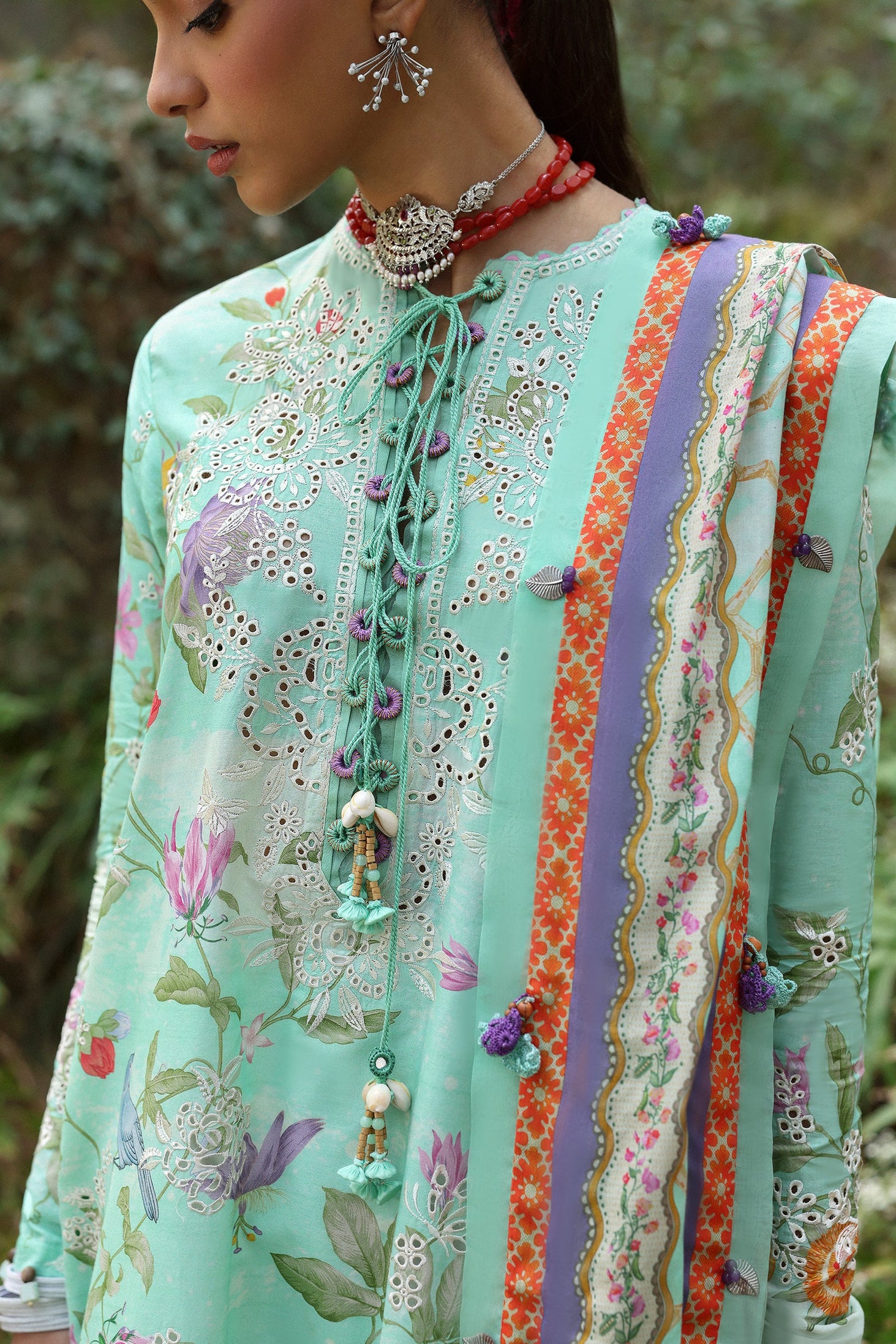 Zaha Neelum Unstitched Lawn`25 ZL#2-B