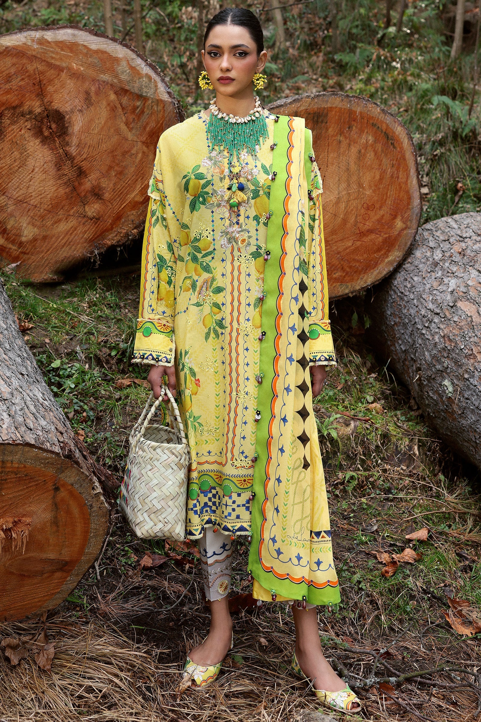 Zaha Neelum Unstitched Lawn`25 ZL#4-A