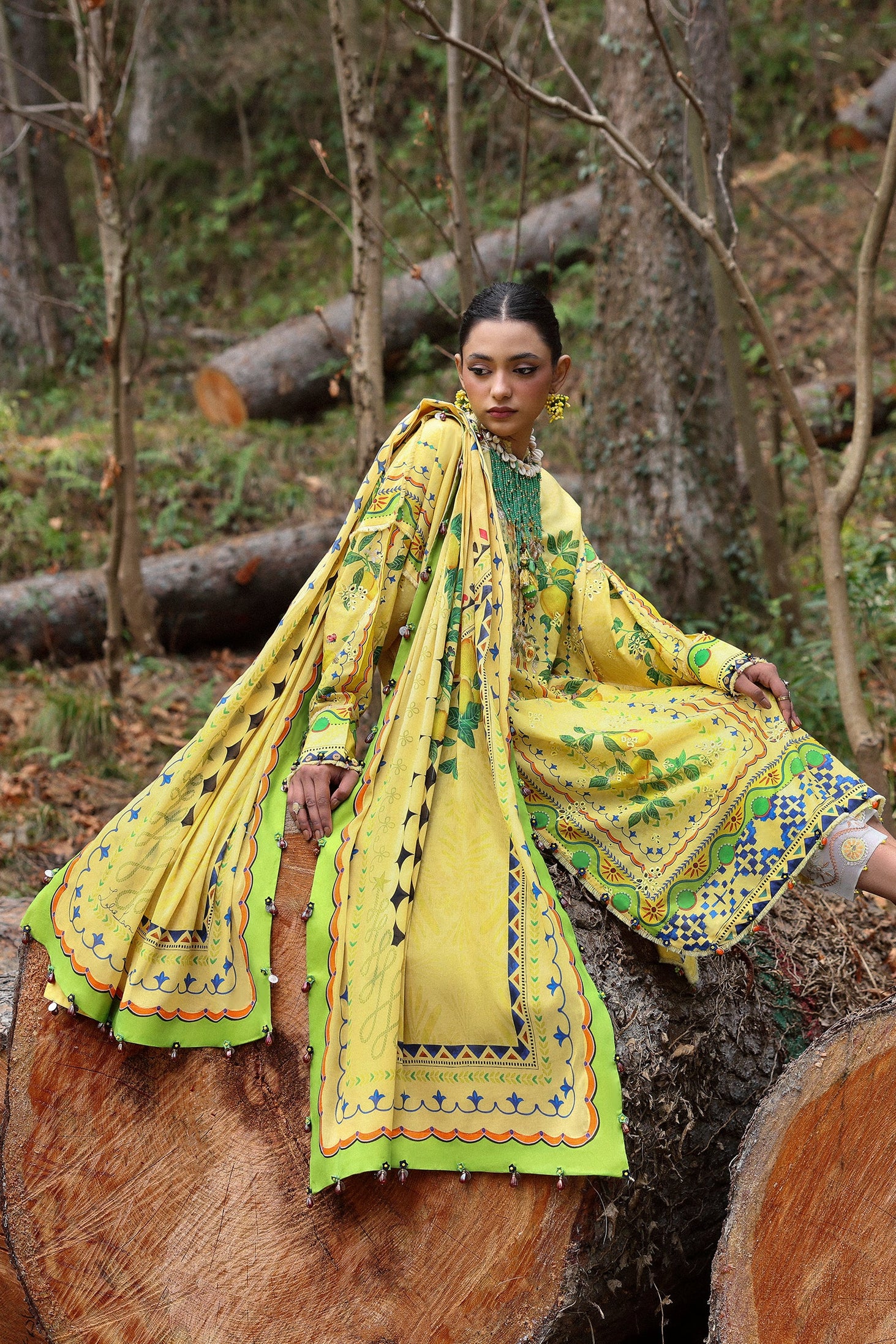 Zaha Neelum Unstitched Lawn`25 ZL#4-A