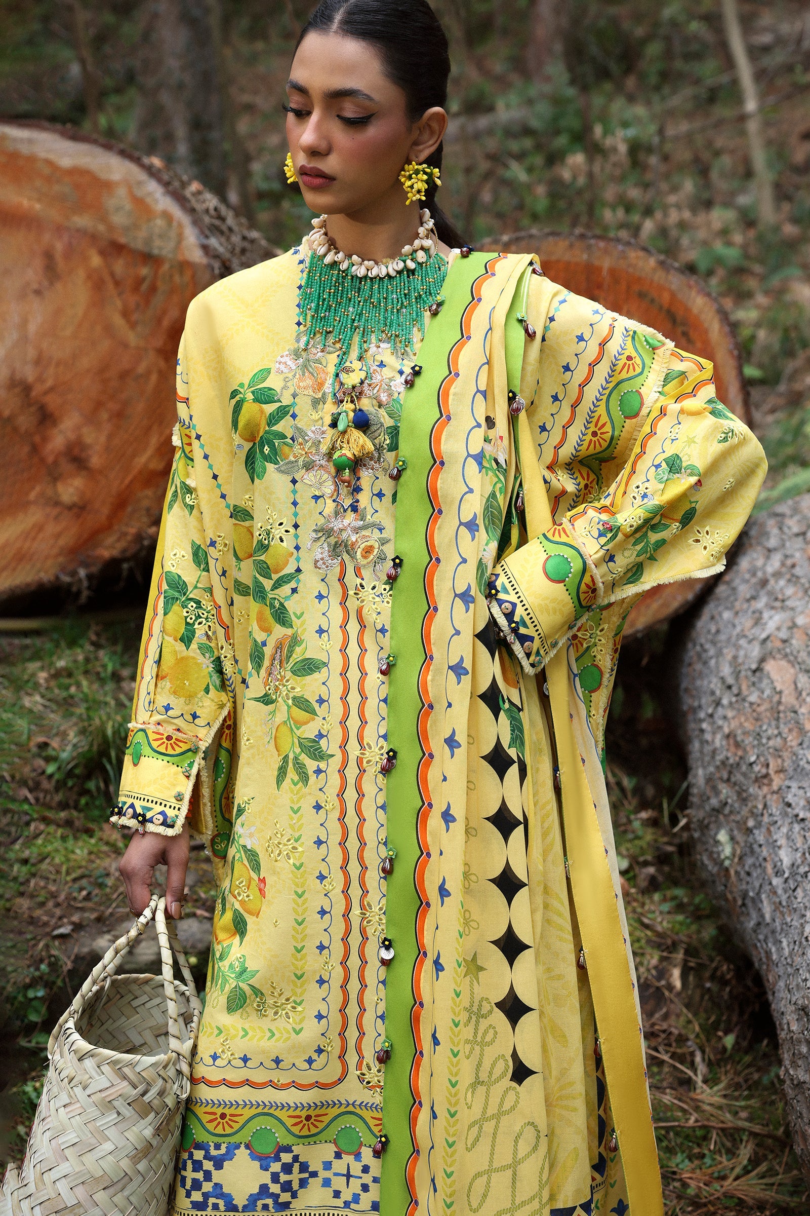 Zaha Neelum Unstitched Lawn`25 ZL#4-A